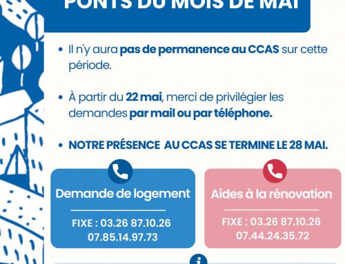Fermeture au public | Ponts du mois de mai